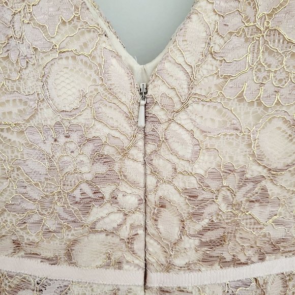 Anthropologie BHLDN Jenny Yoo Beckett Floral Lace Sheath Dress Women's Size 0 - Picture 8 of 11